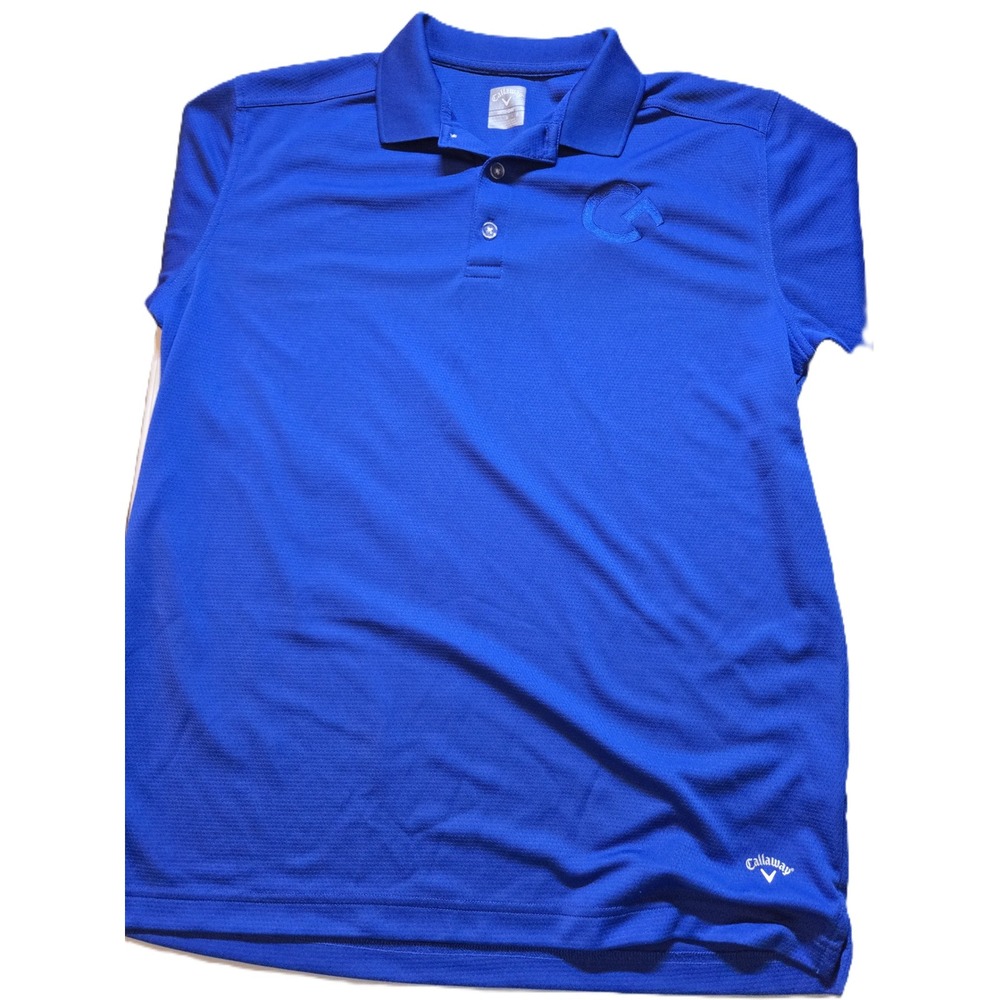 Callaway Opti-Dri Mens Golf Polo Shirt Royal Blue G Logo Size L